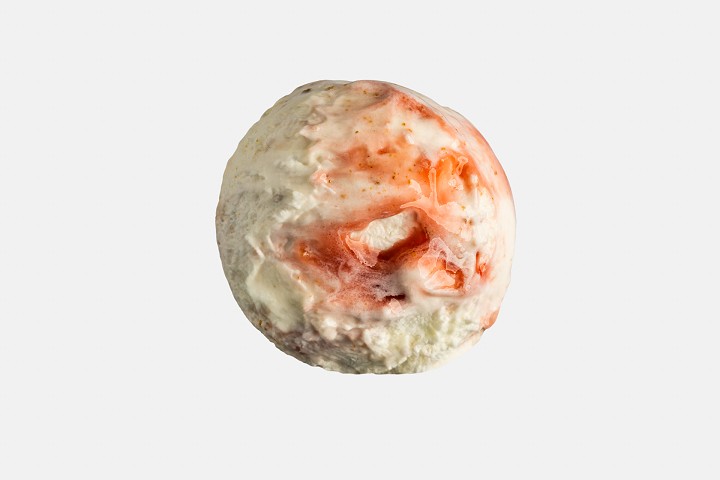 Tarta de queso con fresa y Croumble de almendra